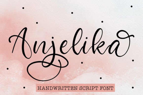 Anjelika: A Handwritten Script Font for Elegant Designs