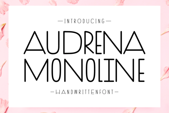 Audrena Monoline: The Handwritten Font with Authentic Charm