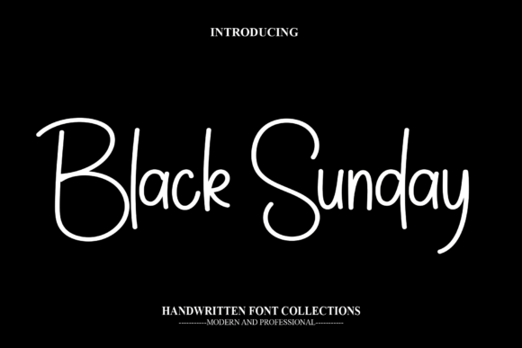 Black Sunday: A Handwritten Font with Character