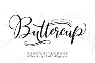Buttercup: A Handwritten Font for Elegant Headlines