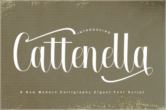 Cattenella: A Calligraphy Font for Elegant Branding