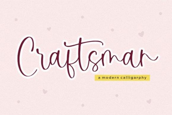 Craftsman: A Modern Handwritten Font for Authentic Design