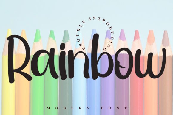 Discover the Rainbow Font: A Fresh Face for Modern Design