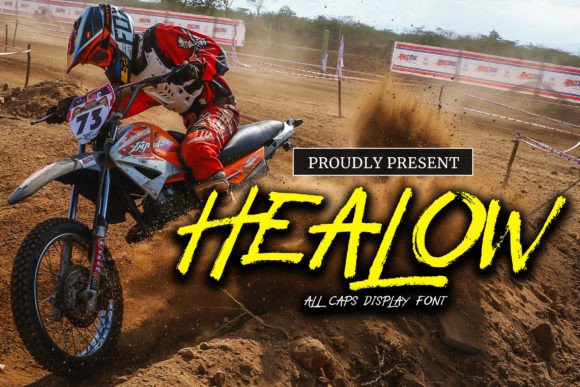 Healow: The Brush Font for Bold, Energetic Branding
