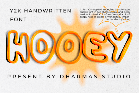 Hooey: The Playful Y2K Font for Bold Designs