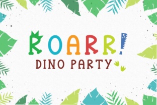 Roarr! Dino Party: A Font with Prehistoric Personality