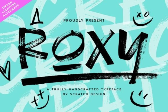 Roxy: The Bold Hand-Drawn Font for High-Impact Designs