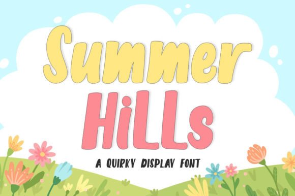 Summer Hills: A Display Font for Whimsical Branding