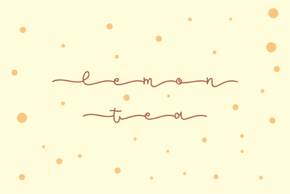 Unveiling Lemon Tea: The Handwritten Font for Elegant Branding
